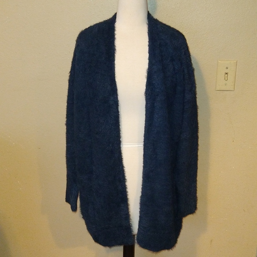 Loft Open Front Fuzzy Cardigan